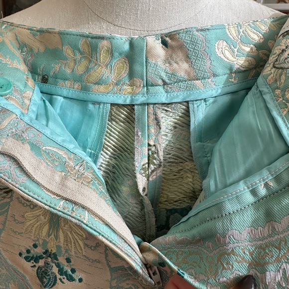 ETRO JACQUARD CIGARETTE TROUSERS- Size 40 Italian - Picture 13 of 16